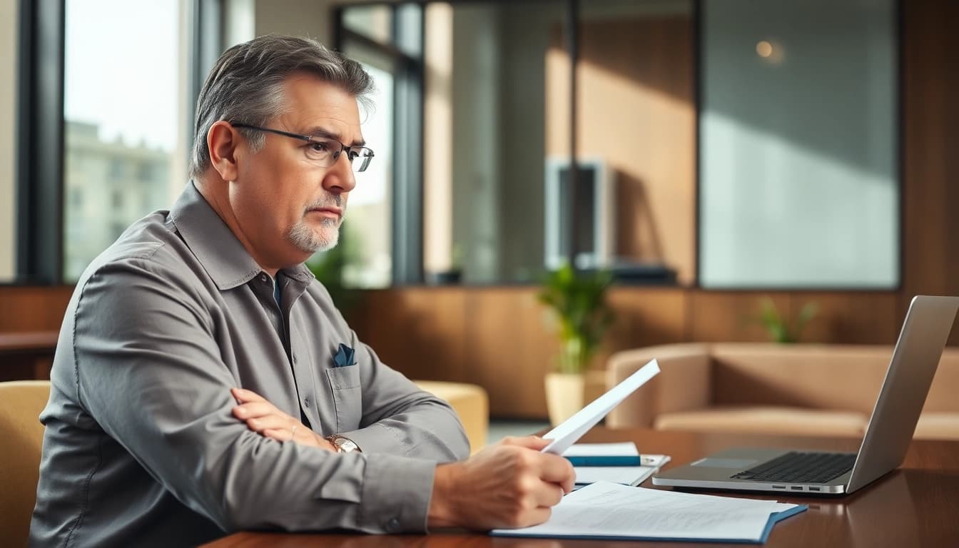 Clearwater truck accident lawyer consulting with a client in a professional office setting, fostering trust and expertise.