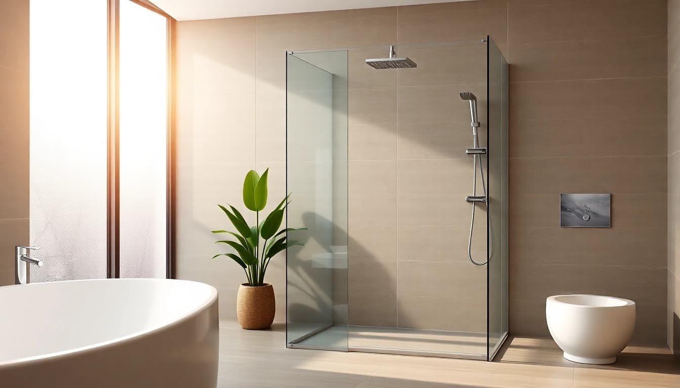 Showcase of sunny shower usa inc products in a luxurious bathroom design with elegant fixtures.