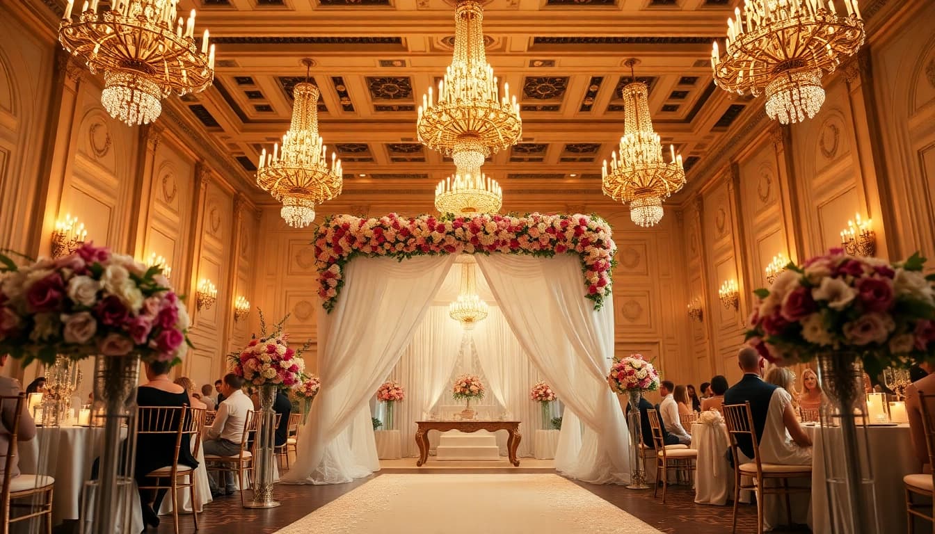 Explore the beauty of Best Wedding Venue Jacksonville with elegant floral arrangements and luxurious decor.