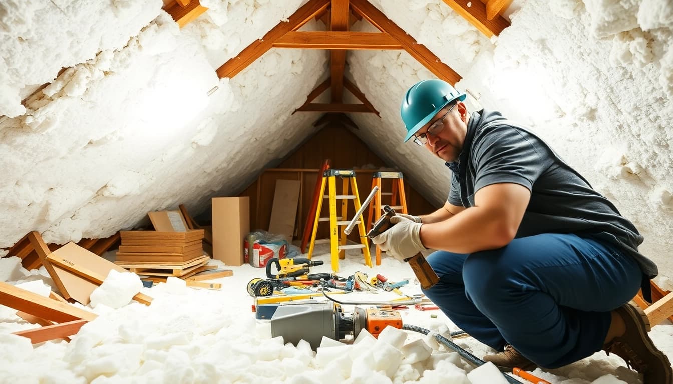 Assessing spray foam removal cost with a focus on insulation removal process.