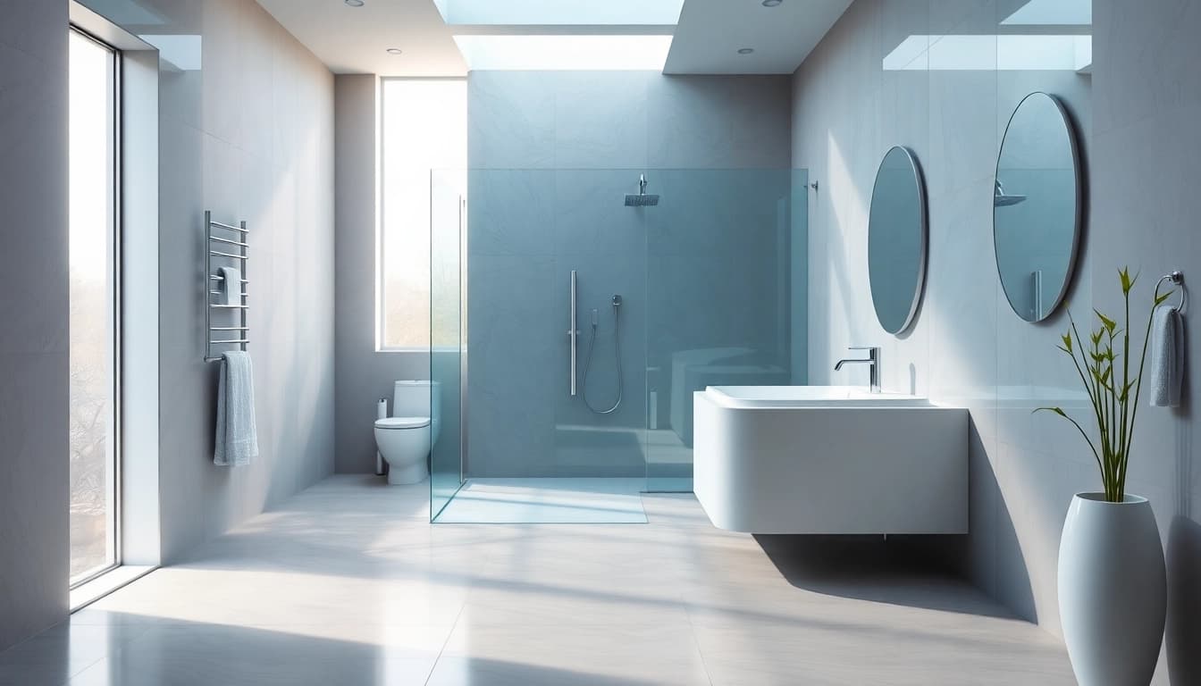 Genießen Sie die elegante sonni Duschkabine im modernen Badezimmer mit stylishen Details.