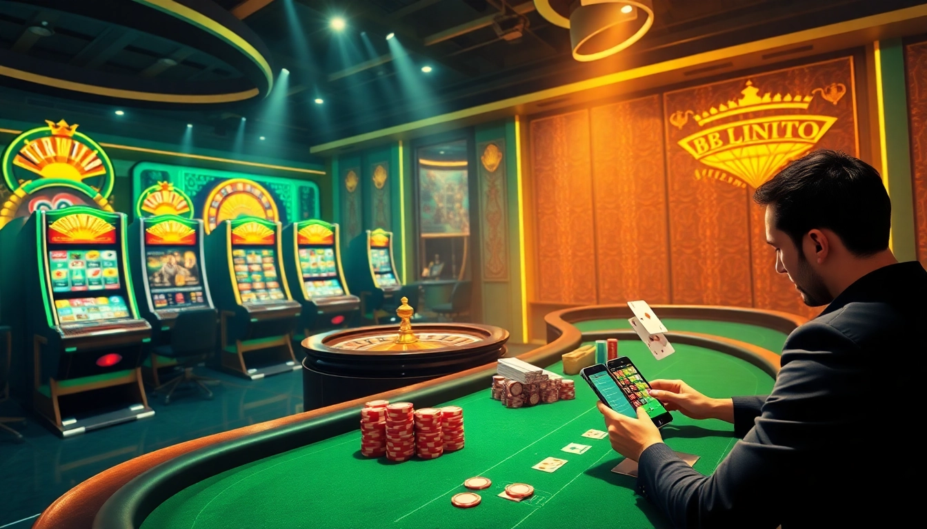 Experience the thrill of gameplay at 888new with vibrant casino visuals featuring tables and slots.