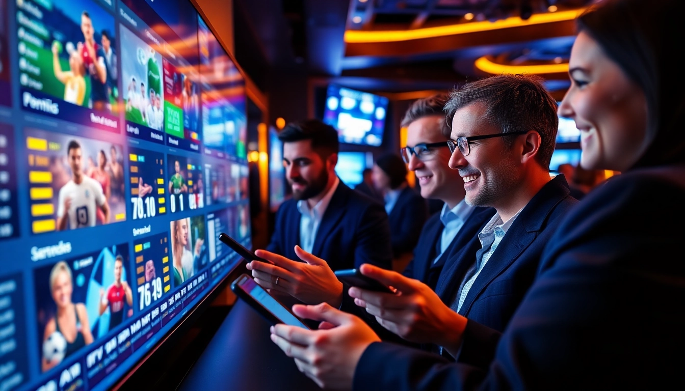 Exciting scene showcasing QQ88's lively online sports betting platform, highlighting user engagement and luxury.