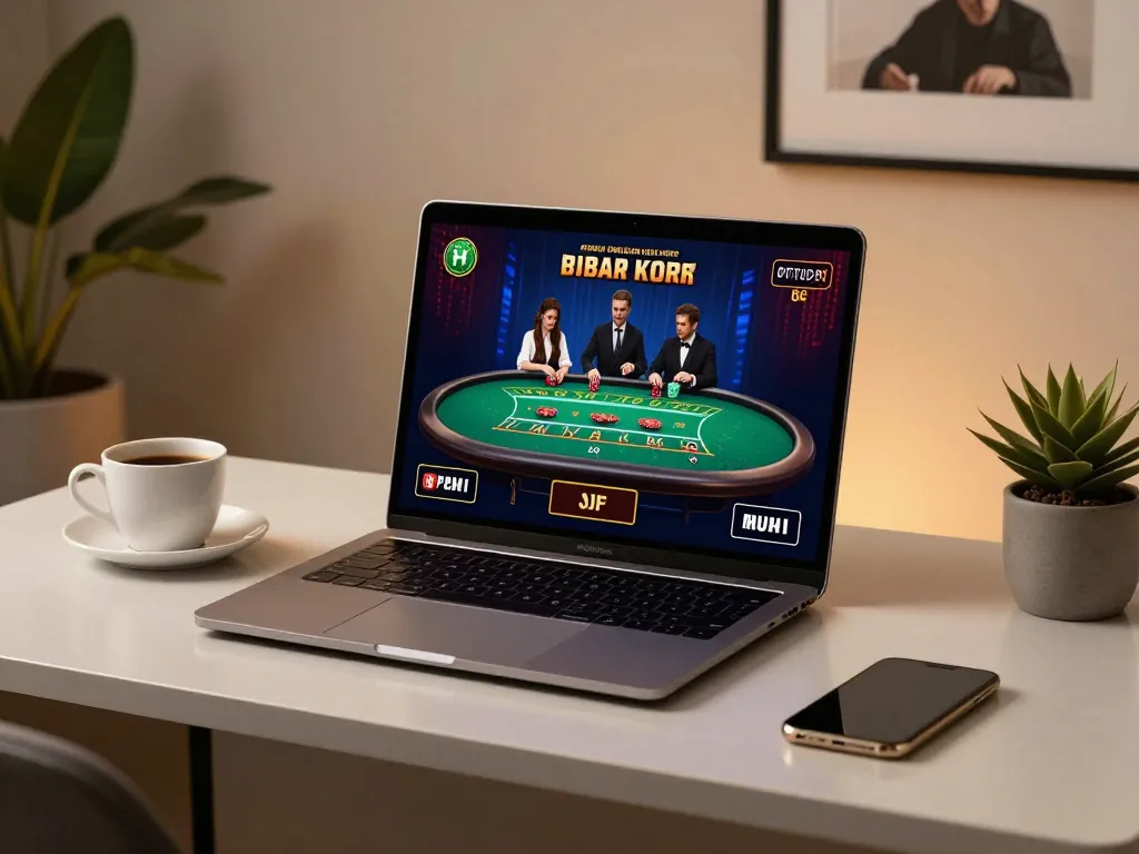 Engaging online blackjack game on https://rr88.navy/ with immersive live dealer action shown on screen