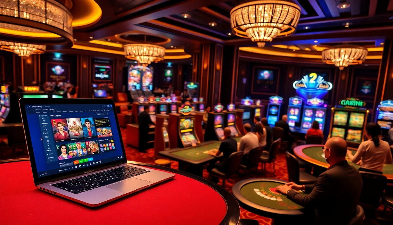 S8 online casino experience showcasing vibrant gaming options and lively players.