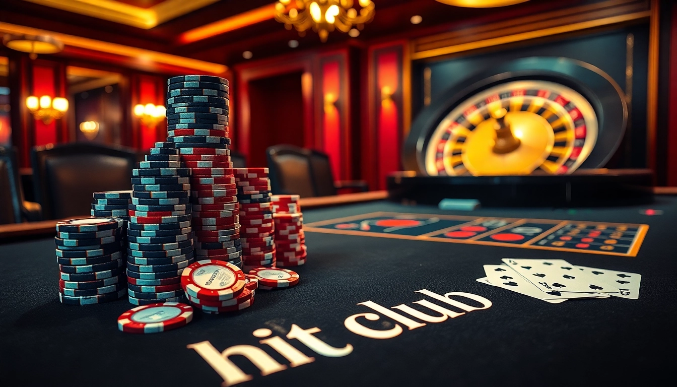 Players enjoy the excitement of the hit club table game in a vibrant casino environment.