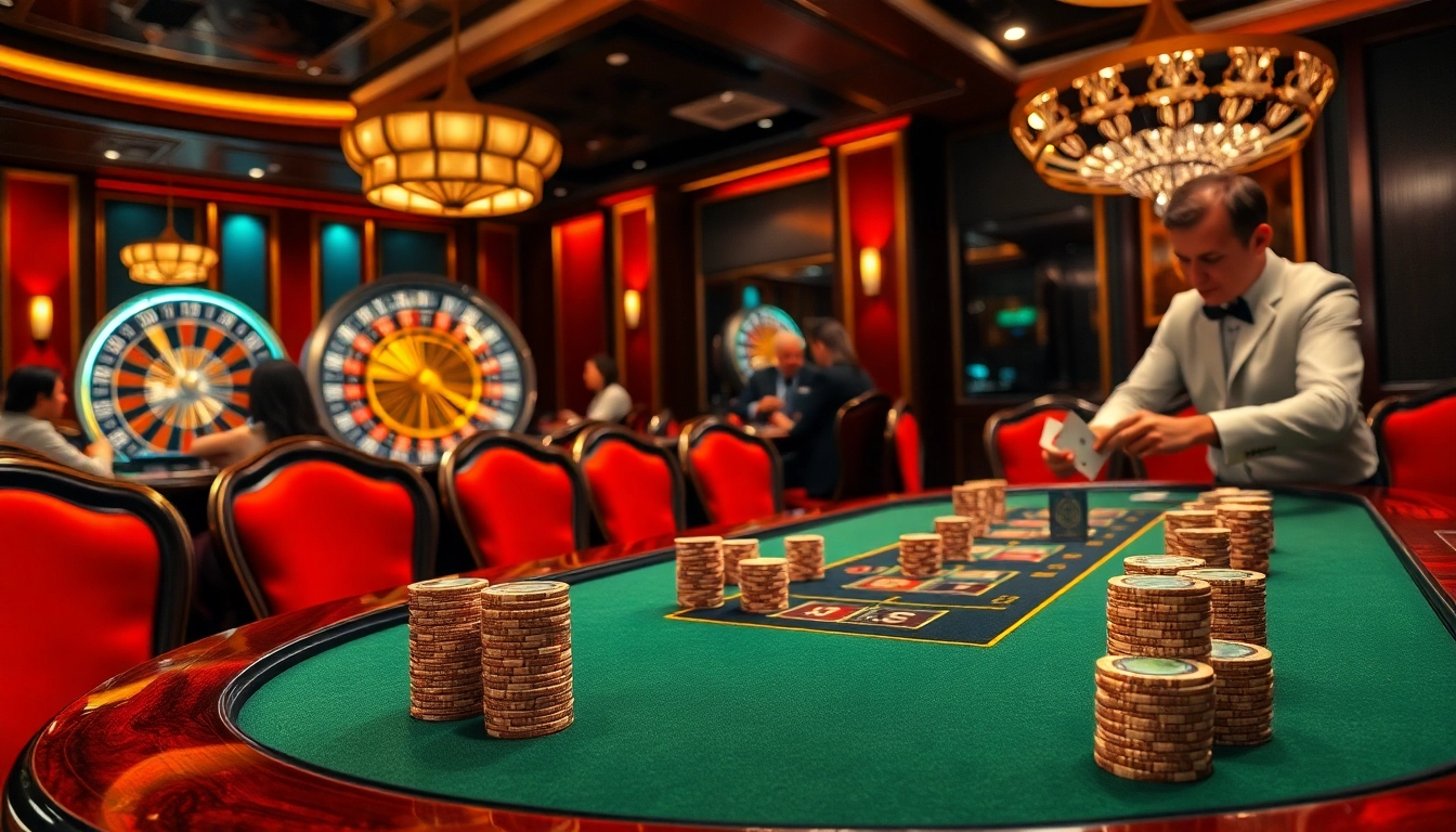 Experience the thrill of gambling at may 88 with professional poker action and luxurious casino atmosphere.