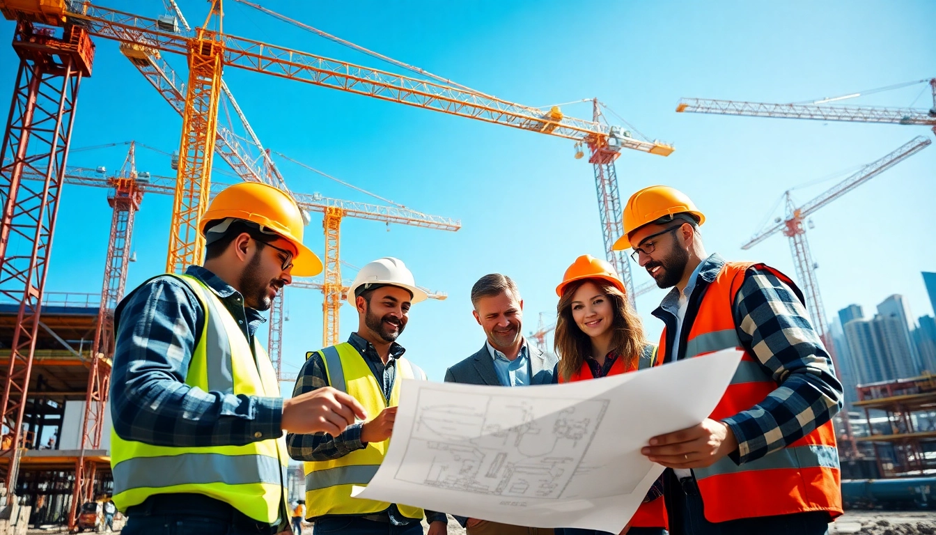 Enhancing construction advocacy with dedicated professionals collaborating on-site.