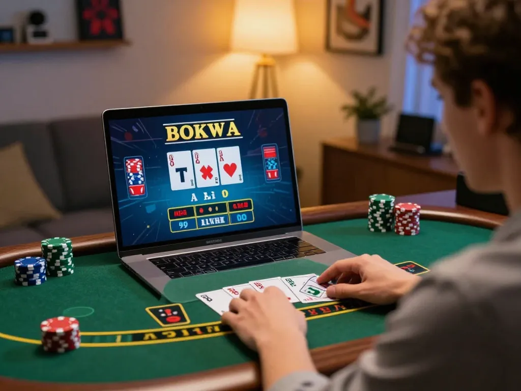 Engaging online blackjack game at DN88 with player strategically placing bets.