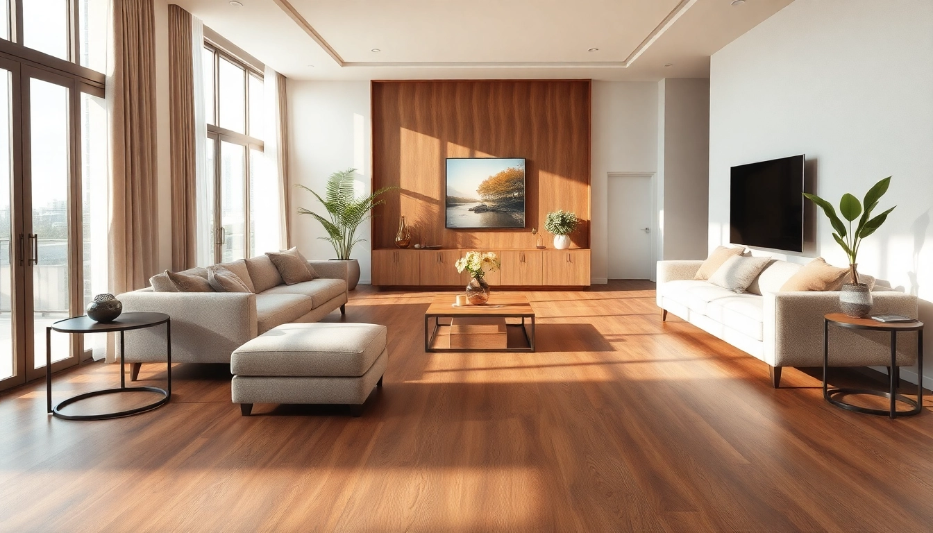 Elevate your home aesthetics with a stylish lvp floor in a beautifully designed living room.