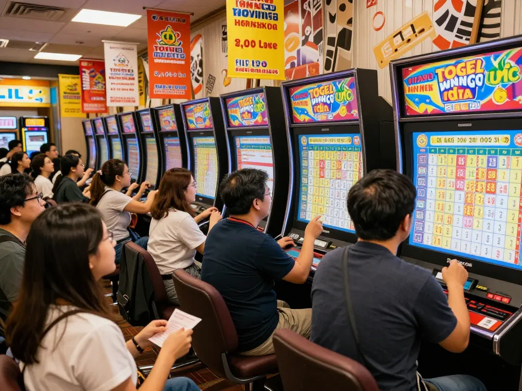 Pemain Togel Hongkong merayakan hasil kemenangan di venue permainan yang meriah.