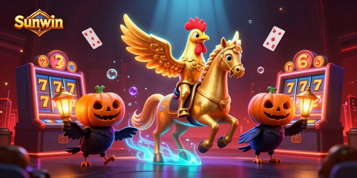 Experience thrilling gameplay at Sunwin with dynamic slot reels and glowing casino ambiance.
