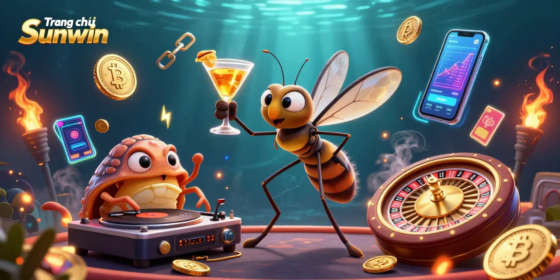 Engage in exciting gameplay at Trang chủ Sunwin featuring a vibrant casino scene with unique characters.