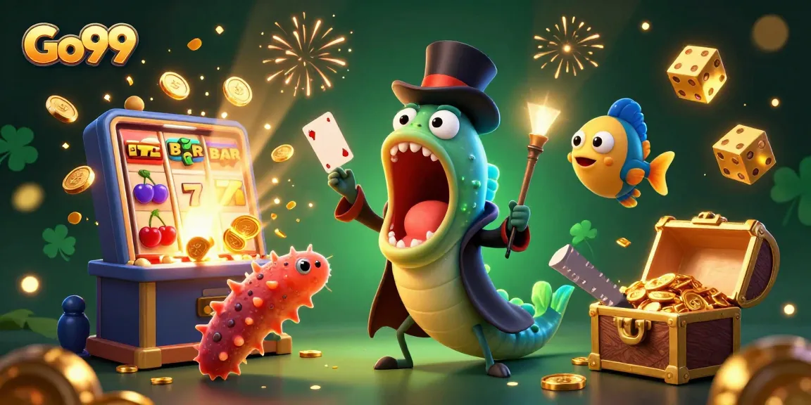 Experience the magic of Go99 with whimsical sea creatures celebrating jackpot wins at an underwater casino.