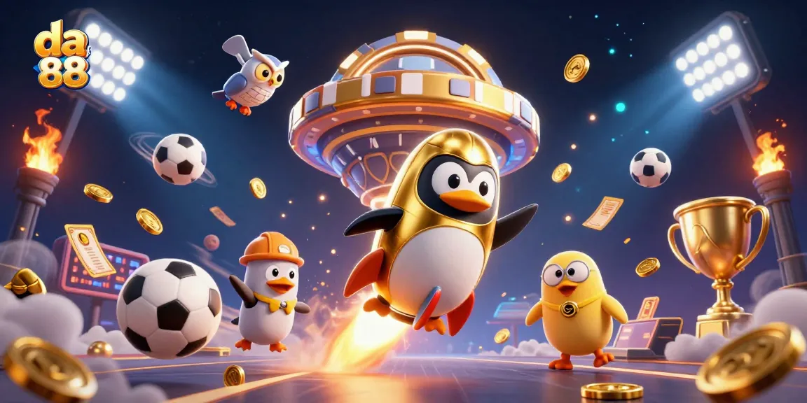 Celebrate the thrill of da 88 at our cosmic casino with a golden penguin adventure!