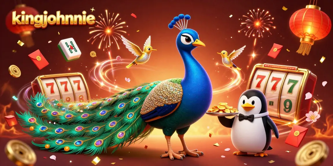 Engage in exciting casino games with kingjohnnie, featuring vibrant slots and festive elements.
