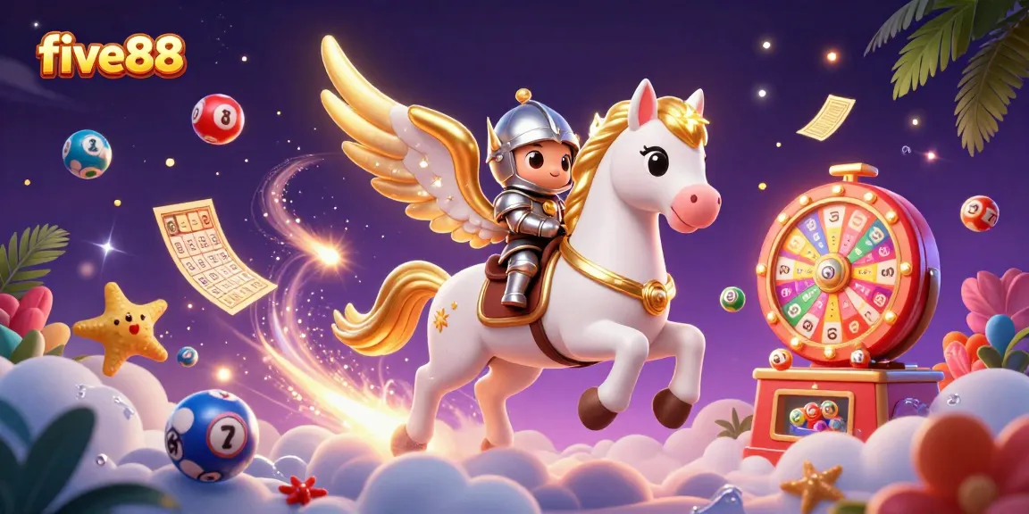 Engage with five88's exciting lottery experience, populated by celestial imagery and dynamic game elements.